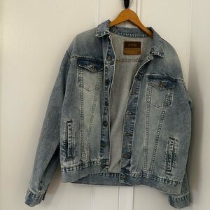 Oversized Light Blue Denim Jacket